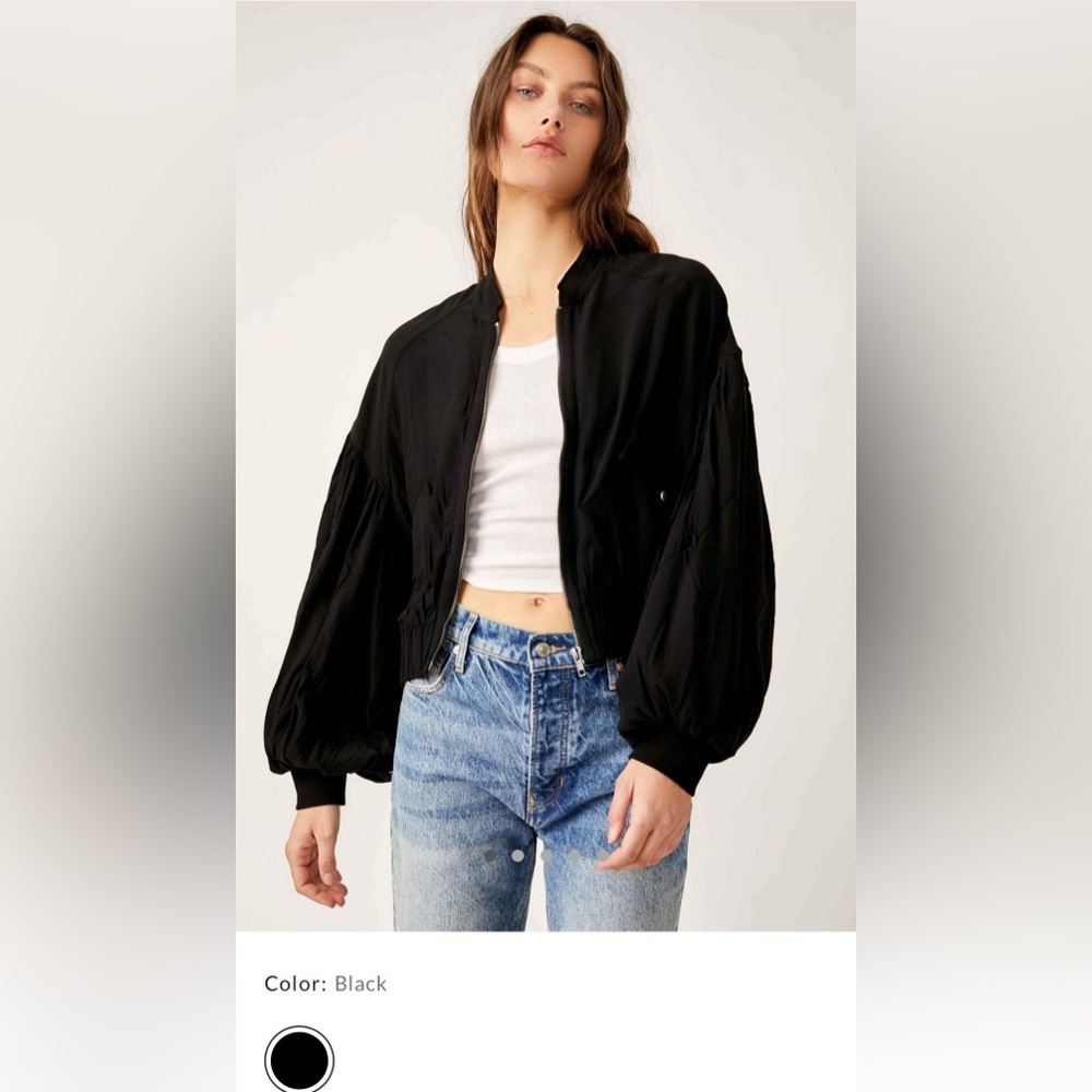 NWT Free People On Pointe Bomber size Small